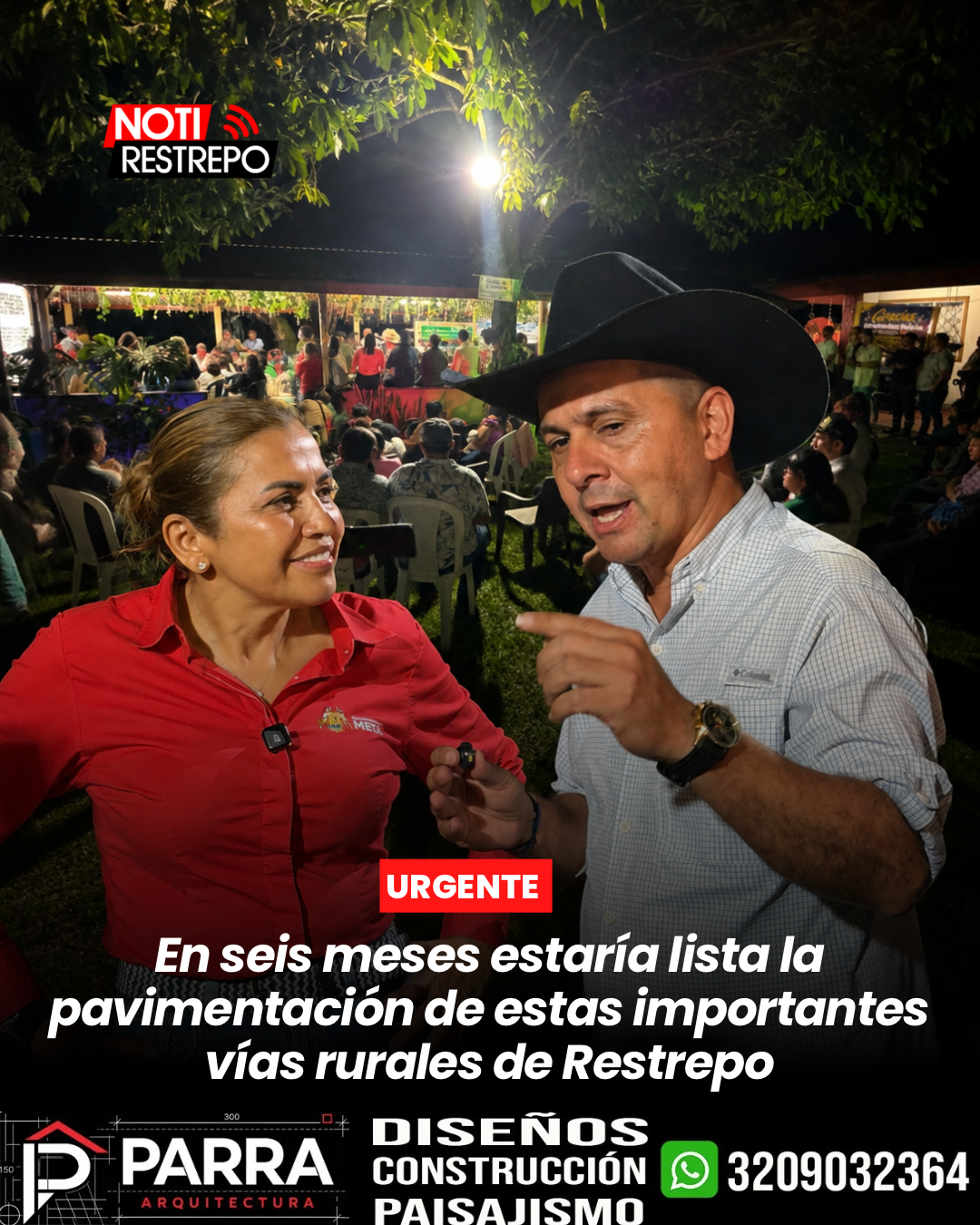 En seis meses estaría lista la pavimentación de estas importantes vías rurales de Restrepo
