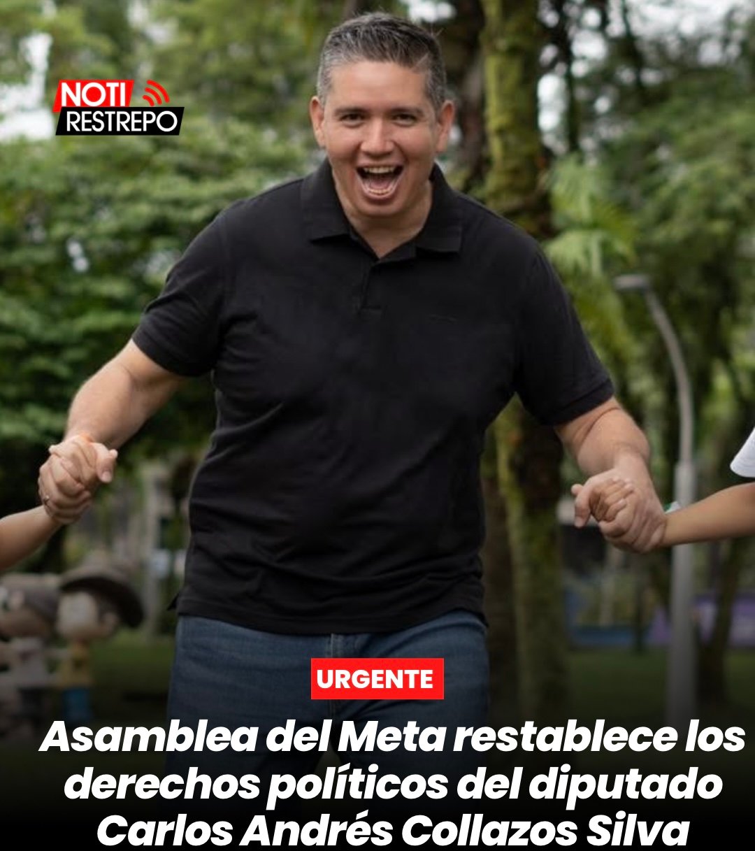 Asamblea del Meta restablece los derechos políticos del diputado Carlos Andrés Collazos Silva
